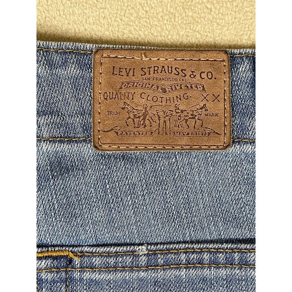 Levis XX Jeans Womens 28XM Blue Red Tab Straight Low Rise Casual Workwear Adult - Picture 9 of 12